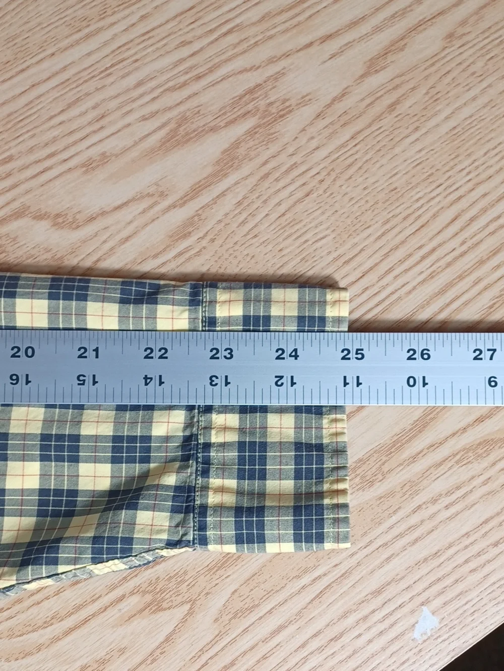 J. Crew Yellow and Black Plaid Long Sleeve Button-Down Cotton Shirt, Mens Small